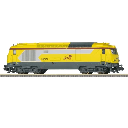 Trix_16707-MiniTrix 16707 Diesel locomotive BB 67400, SNCF, INFRA, digital sound, N scale