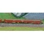 MiniTrix 18290 Set of 2 flat wagons with bogies, loaded with rail p... Trix_18290-MiniTrix 18290 Set of 2 flat wagons with bogies, loaded with rail profiles, SNCF, INFRA, N scale