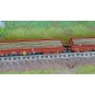 Trix_18290-MiniTrix 18290 Set of 2 flat wagons with bogies, loaded with rail profiles, SNCF, INFRA, N scale