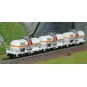 Trix_18266-MiniTrix 18266 Set of 3 bogie tank wagons, Millet, N scale