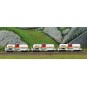 Trix_18266-MiniTrix 18266 Set de 3 wagons citernes à bogies, Millet, échelle N