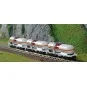 MiniTrix 18266 Set of 3 bogie tank wagons, Millet, N scale Trix_18266-MiniTrix 18266 Set of 3 bogie tank wagons, Millet, N scale