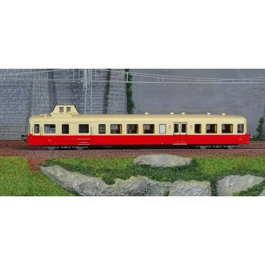 Lsm_10139S-LS Models 10139S Autorail XBD 3943, Picasso, Rouge/Crème, 2ème classe, Bordeaux, digital sonore