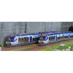 LS Models 10392 AGC B railcar 81621/81622, PACA AIX livery, 4 carri...