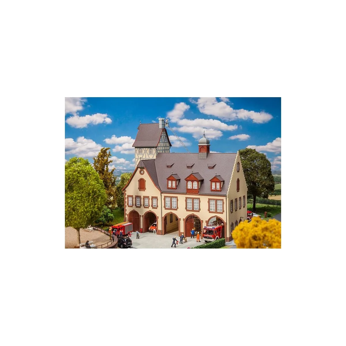 Faller 130163 Model Kit, Central Fire Station - Faller_130163