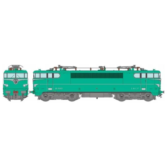MB-165-Ree Modeles MB165 BB 16001 Electric Locomotive, Origin: Strasbourg