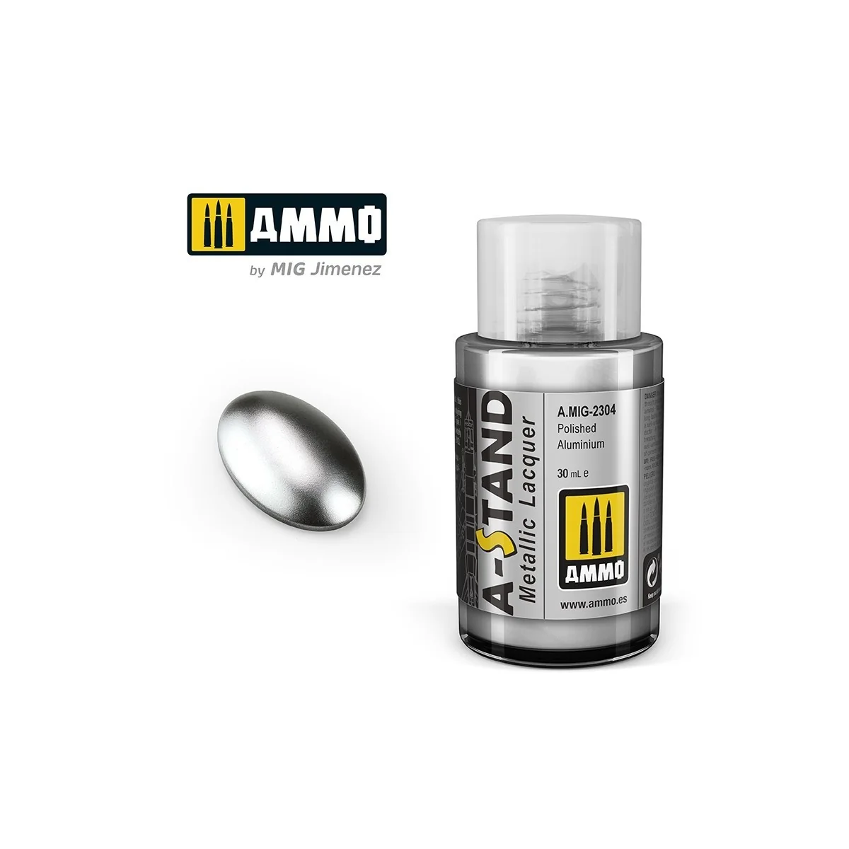 Peinture A-STAND Aluminium poli 30ml Mig AMMO - MIG Jimenez A.MIG-2304 - 1