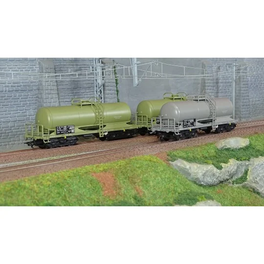 Marklin_46463-Marklin 46463 Set de 3 wagons citernes à bogies type Zaes (Rah), CSD