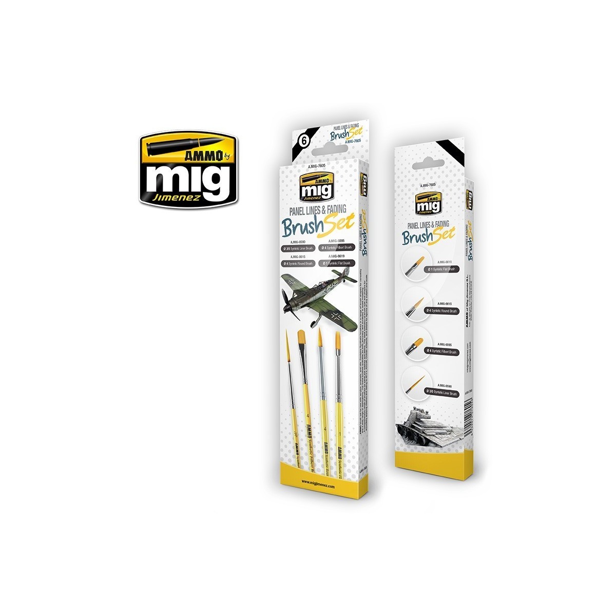 Ammo 4-piece bleaching brush set