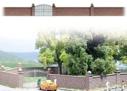 Busch 6014 Stone wall and gate - Busch - Busch_6014