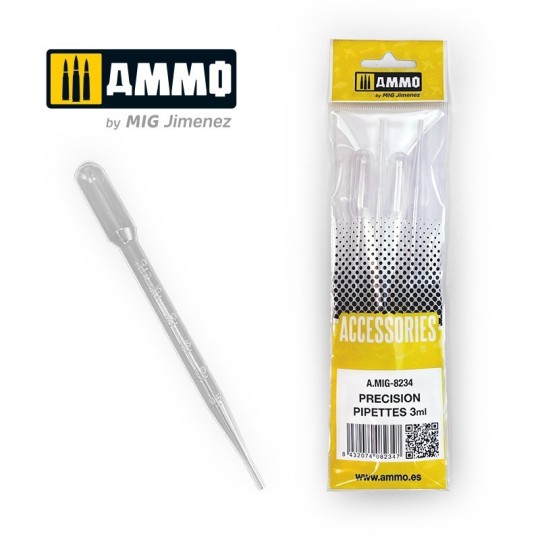 A.MIG-8234-Grandes pipettes 3 ml (x4) Ammo