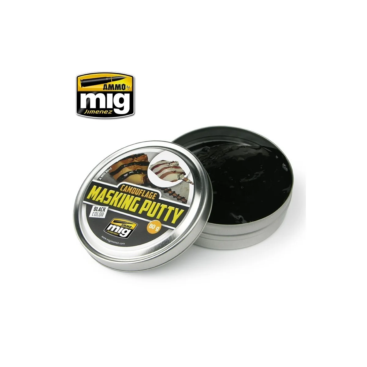 Mastic de masquage camouflage (80g) Ammo AMMO - MIG Jimenez A.MIG-8012 - 1 Mastic de masquage camouflage (80g) Ammo AMMO - MIG Jimenez A.MIG-8012 - 1