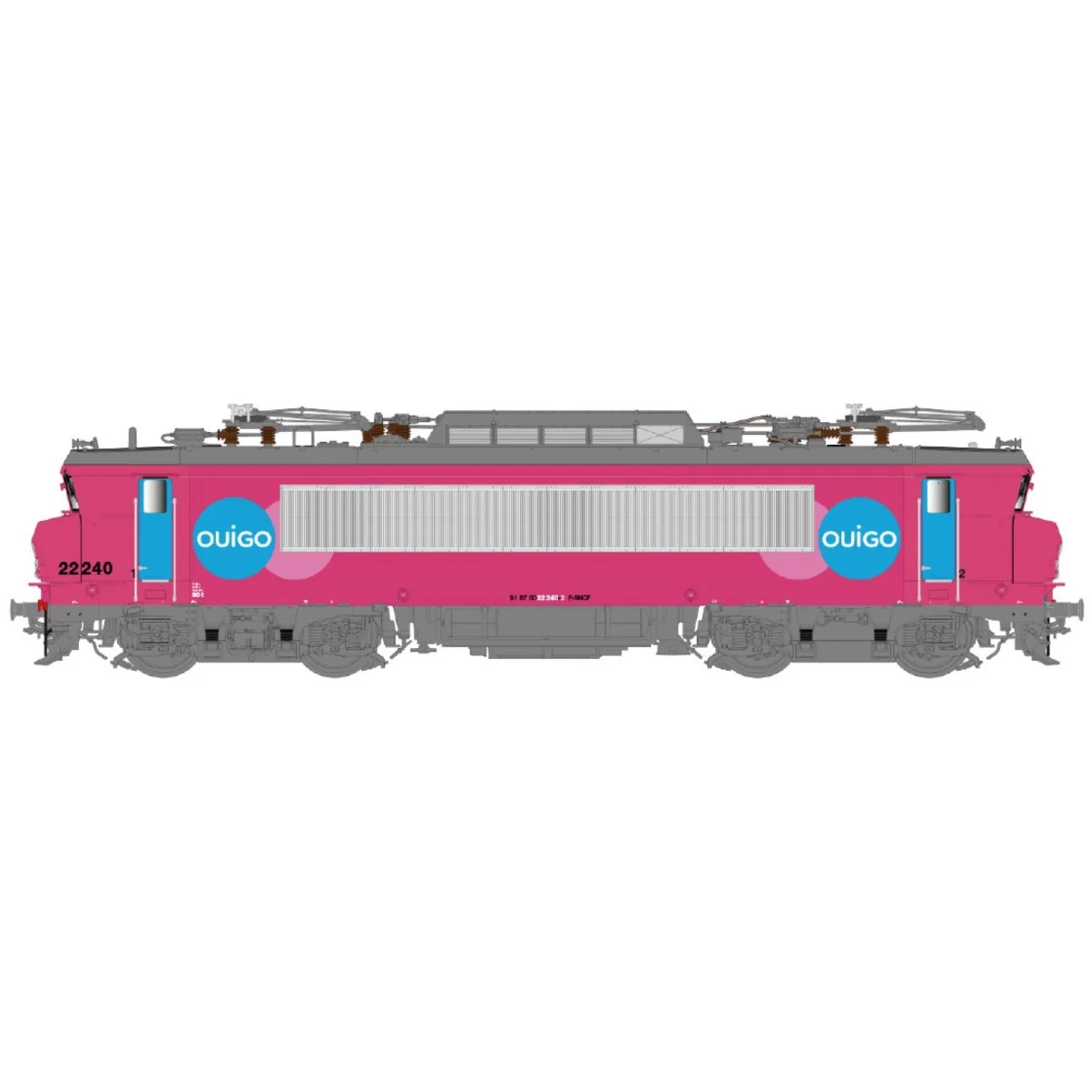 LS Models 11106S SNCF BB 22240 electric locomotive, OUIGO livery, C... LS Models 11106S SNCF BB 22240 electric locomotive, OUIGO livery, C...