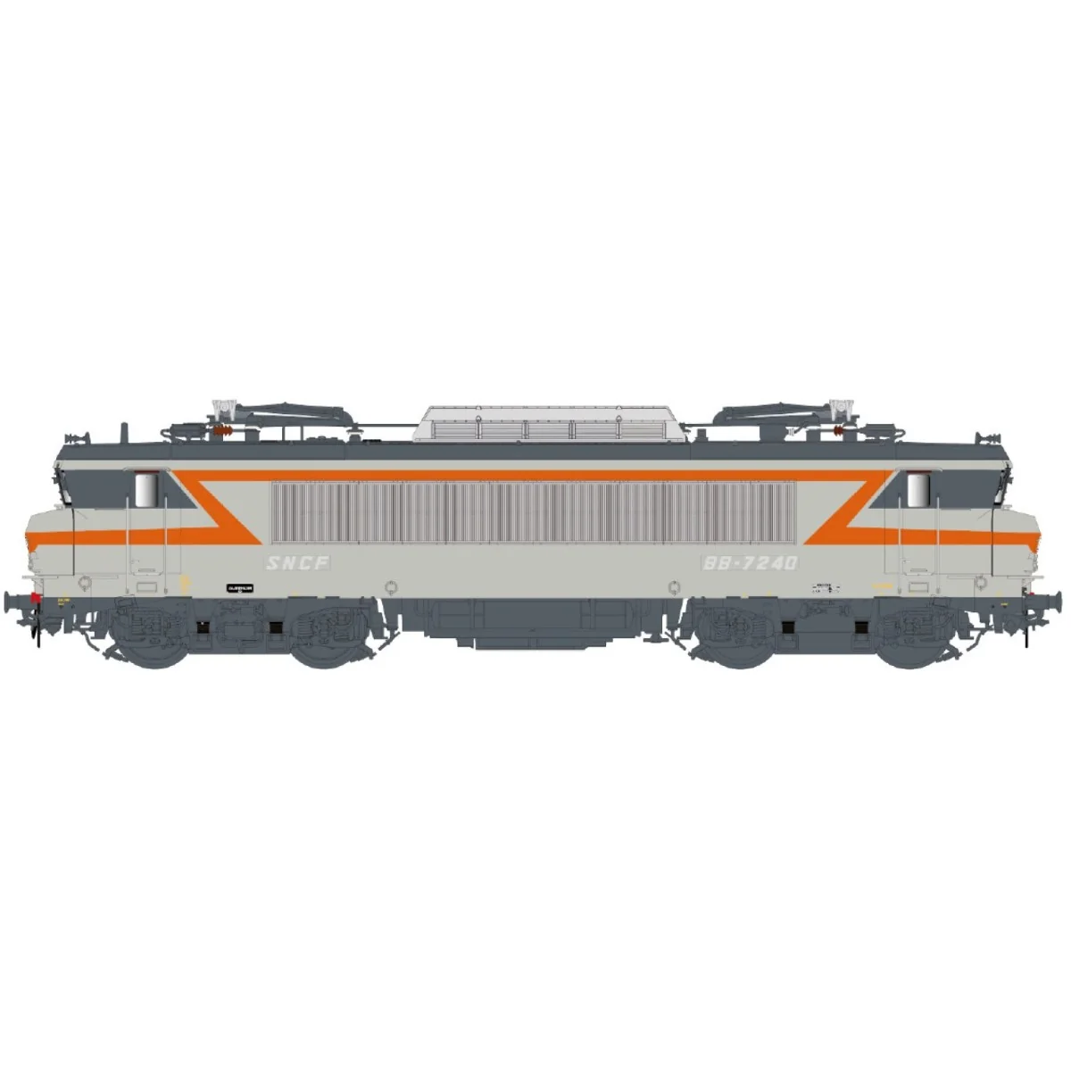 Ls Models 11207 SNCF BB 7240 electric locomotive, concrete grey/ora...