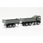 Herpa_316255-Herpa 316255 Camion benne MAN TGS NN, gris/jaune