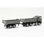Herpa_316255-Herpa 316255 Camion benne MAN TGS NN, gris/jaune
