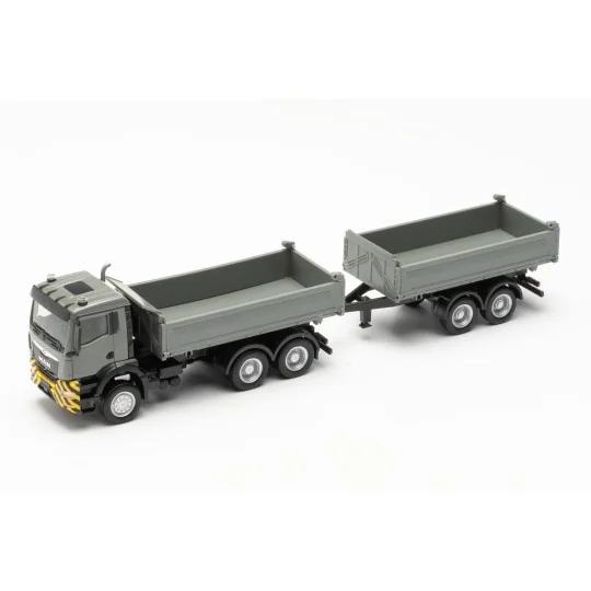 Herpa_316255-Herpa 316255 MAN TGS NN dump truck, gray/yellow