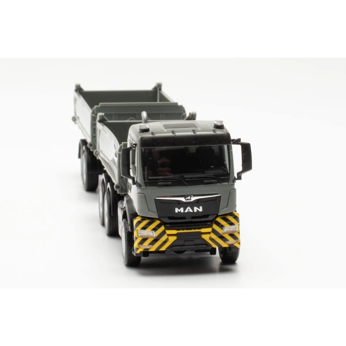 Herpa 316255 MAN TGS NN dump truck, gray/yellow - Herpa_316255