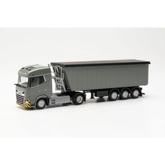 Herpa_316231-Herpa 316231 Camion Semi-remorque benne DAF XG, grise