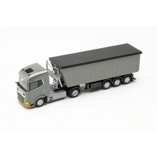 Herpa_316231-Herpa 316231 Camion Semi-remorque benne DAF XG, grise
