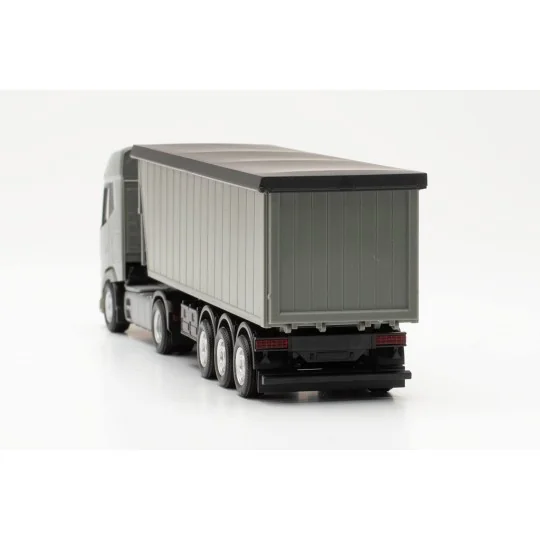 Herpa_316231-Herpa 316231 DAF XG Tipper Semi-Trailer Truck, Grey