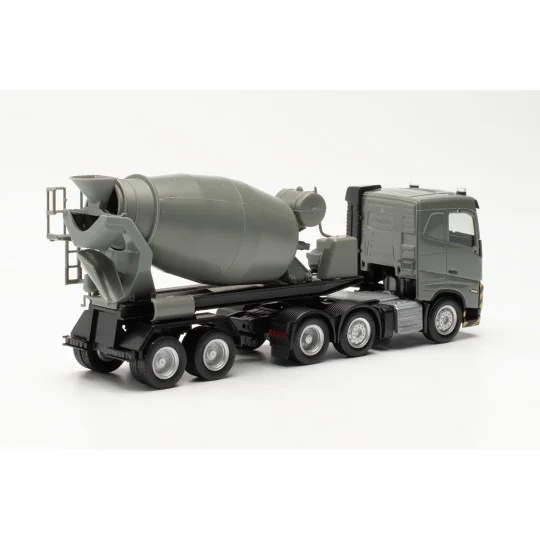 Herpa_316224-Herpa 316224 Volvo FH Flat Roof Concrete Mixer Truck 2020 (6x2), Grey/Yellow