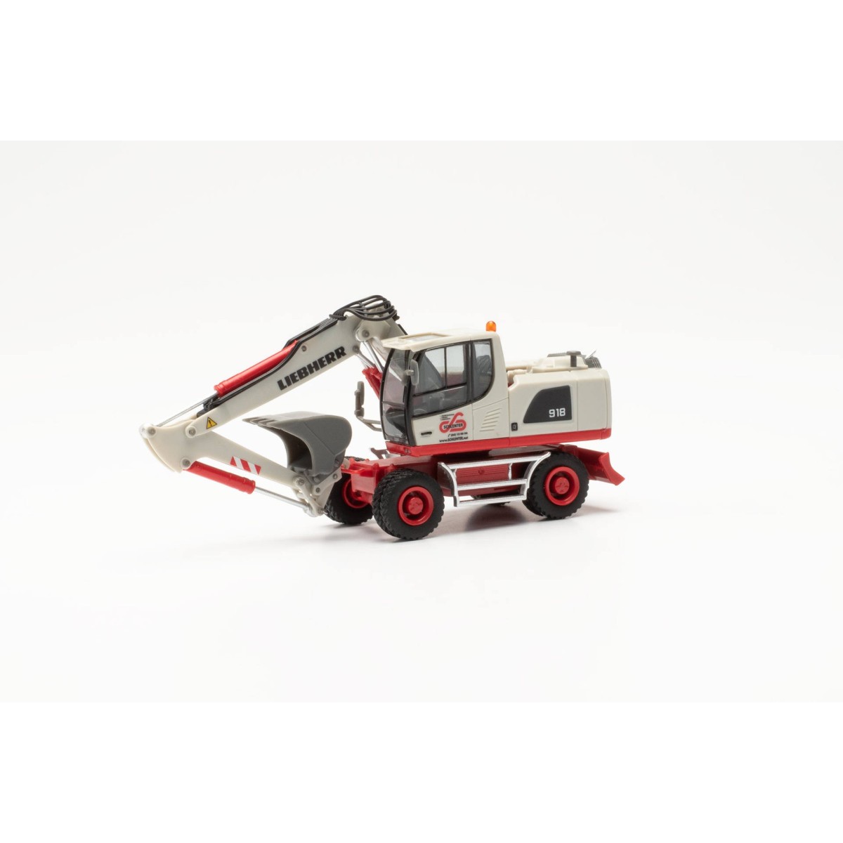 Herpa 316491 Liebherr A 918 Litronic wheeled excavator "Schlenter A...