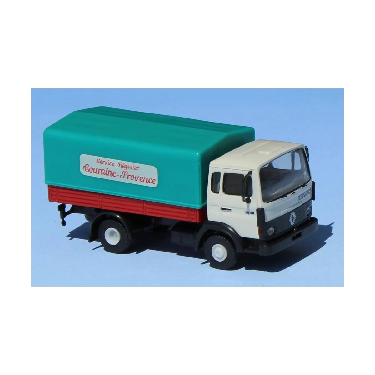 Brekina 3643 Renault JN90 covered truck, green tarpaulin, Touraine ... Brekina 3643 Renault JN90 covered truck, green tarpaulin, Touraine ...
