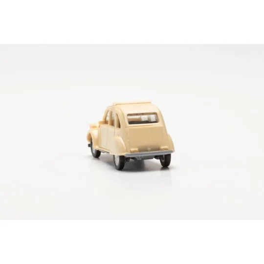Herpa 020824-007 2CV Car with Open Top, Ivory Herpa_020824-007-Herpa 020824-007 2CV Car with Open Top, Ivory