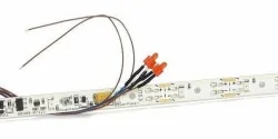 Esu 50700 Platine éclairage wagon, 11 LED Blanc Chaud, 255mm, cablé avec LEDs de fin de convoi Esu Esu_50700 - 1