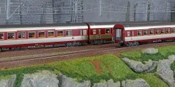 LS Models 40082DC Set de 3 voitures Grand Confort Capitole A3rtux + A8tu + A8u, livré origine, Sud-Ouest, éclairées Ls models Ls