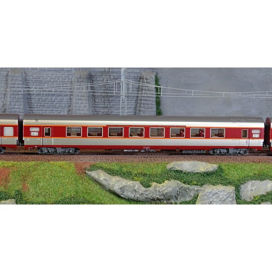 Lsm_40082DC-LS Models 40082DC Set de 3 voitures Grand Confort Capitole A3rtux + A8tu + A8u, livré origine, Sud-Ouest, éclairées