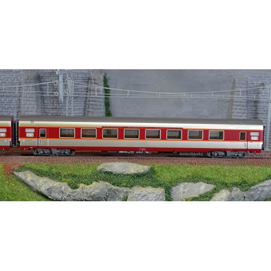 Lsm_40082DC-LS Models 40082DC Set de 3 voitures Grand Confort Capitole A3rtux + A8tu + A8u, livré origine, Sud-Ouest, éclairées