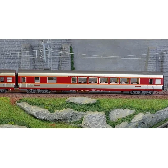 Lsm_40083DC-LS Models 40083DC Set de 3 voitures Grand Confort Capitole A8tu + A8u + Vru, livré origine, Sud-Ouest, éclairées