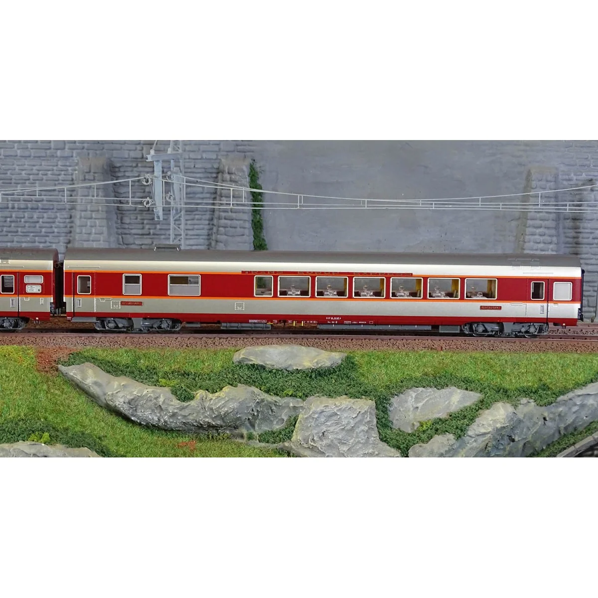 LS Models 40083DC Set de 3 voitures Grand Confort Capitole A8tu + A8u + Vru, livré origine, Sud-Ouest, éclairées Ls models Lsm_4