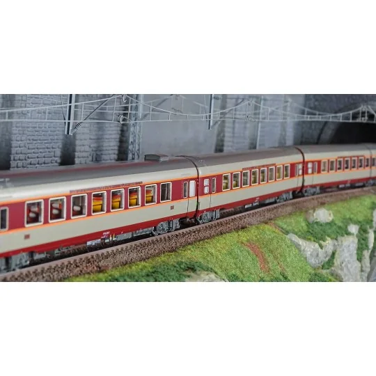Lsm_40084DC-LS Models 40084DC Set de 3 voitures Grand Confort Etendard A3rtux + A8tu + A8u, livré origine, Sud-Ouest, éclairées