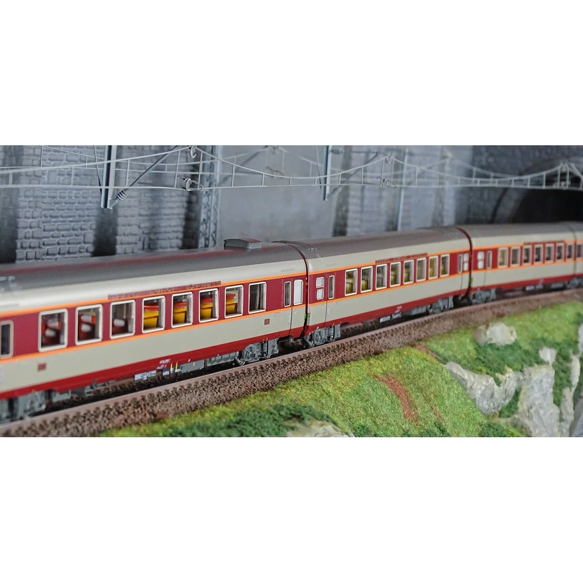 LS Models 40084DC Set de 3 voitures Grand Confort Etendard A3rtux + A8tu + A8u, livré origine, Sud-Ouest, éclairées Ls models Ls