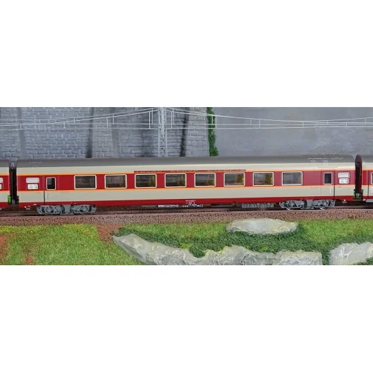 Lsm_40085DC-LS Models 40085DC Set de 3 voitures Grand Confort Etendard A8tu + A8u + Vru, livré origine, Sud-Ouest, éclairées