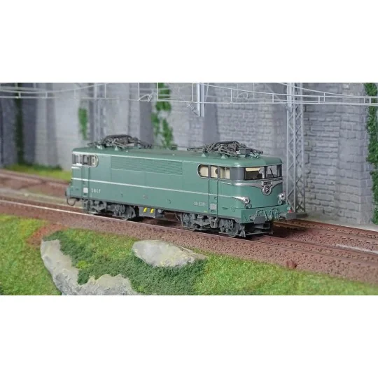 MB-204-Ree Modeles MB204 BB 9289 Electric Locomotive, Green, Reinforced Crossbeams, PARIS SO