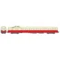 MB-227-Ree Modeles MB227 Autorail X 2902 version origine, 1ère classe, Rouge et Crème, NANCY, SNCF
