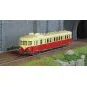 MB-227-Ree Modeles MB227 Autorail X 2902 version origine, 1ère classe, Rouge et Crème, NANCY, SNCF