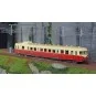 MB-227-Ree Modeles MB227 Autorail X 2902 version origine, 1ère classe, Rouge et Crème, NANCY, SNCF