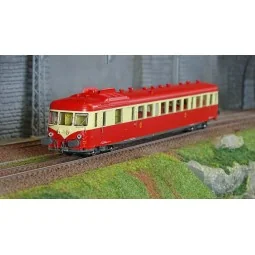 Ree Modeles MB229.S Autorail X 2913, 1ère classe, Rouge et Crème, Toit rouge, VAISE, SNCF, digital sonore Ree Modeles MB-229.S -