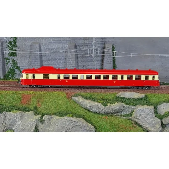 MB-229.S-Ree Modeles MB229.S Autorail X 2913, 1ère classe, Rouge et Crème, Toit rouge, VAISE, SNCF, digital sonore