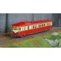 MB-229-Ree Modeles MB229 Autorail X 2913, 1ère classe, Rouge et Crème, Toit rouge, VAISE, SNCF