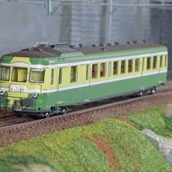 Ree Modeles MB230.S Autorail X 2898, 1ère/2ème classe, Vert et Jaune, VAISE, SNCF, digital sonore Ree Modeles MB-230.S - 1