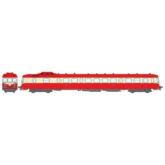 MB-231.S-Ree Modeles MB231.S X 2900 Railcar, 1st Class, Red and Cream, Red Roof, TOULOUSE, SNCF, Digital Sound
