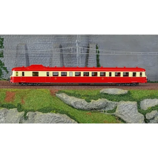 MB-231.S-Ree Modeles MB231.S X 2900 Railcar, 1st Class, Red and Cream, Red Roof, TOULOUSE, SNCF, Digital Sound