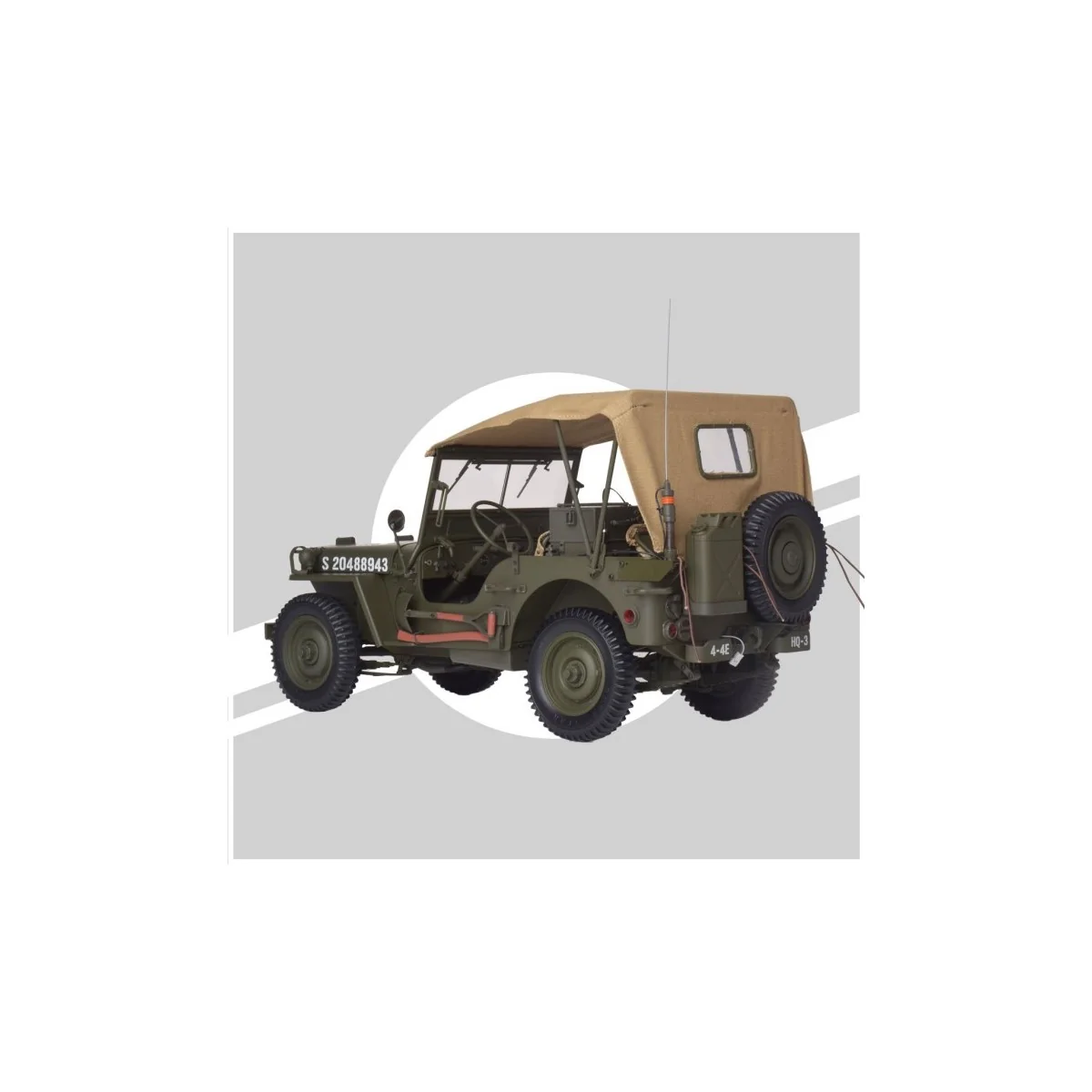 Jeep Willys and accessories 1/8 - IXO - IXC.JPW.FK