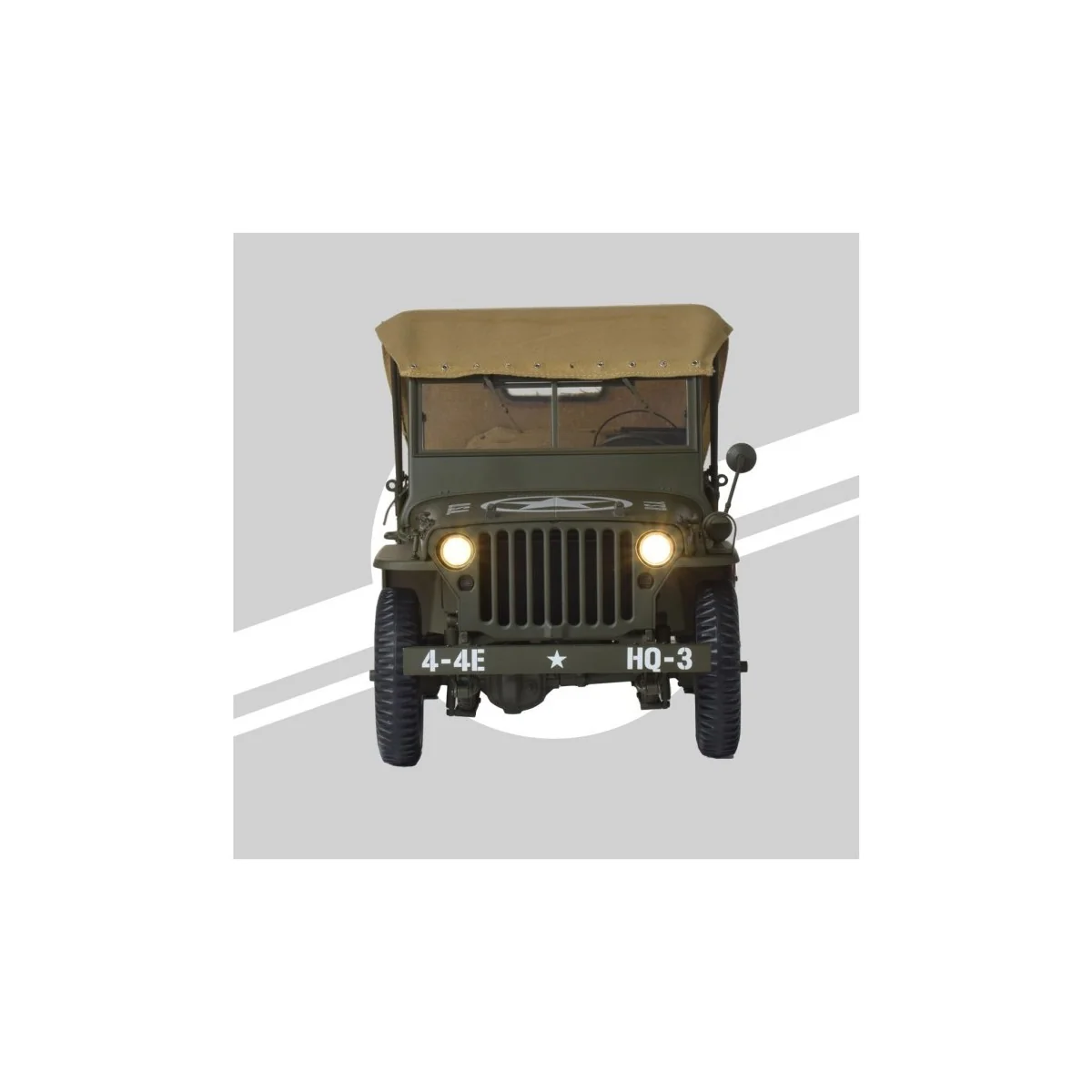 Jeep Willys and accessories 1/8 - IXO - IXC.JPW.FK